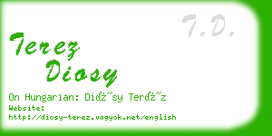 terez diosy business card